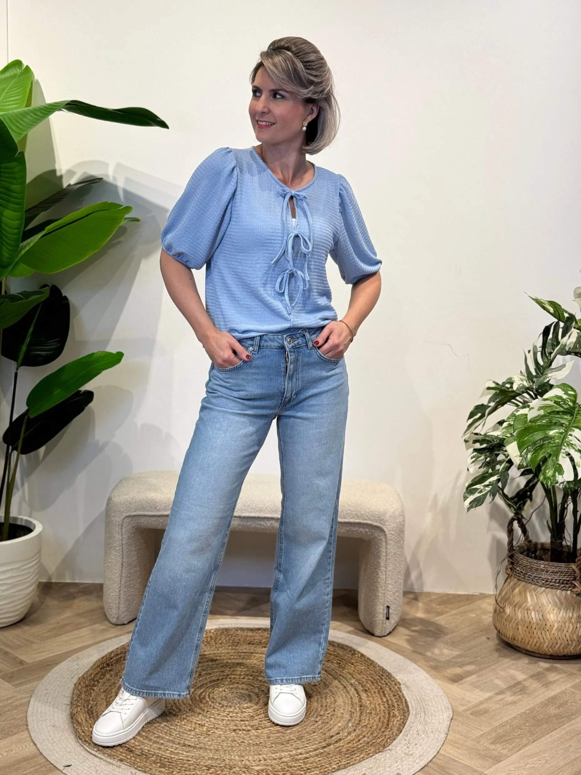 Top Ariane blauw