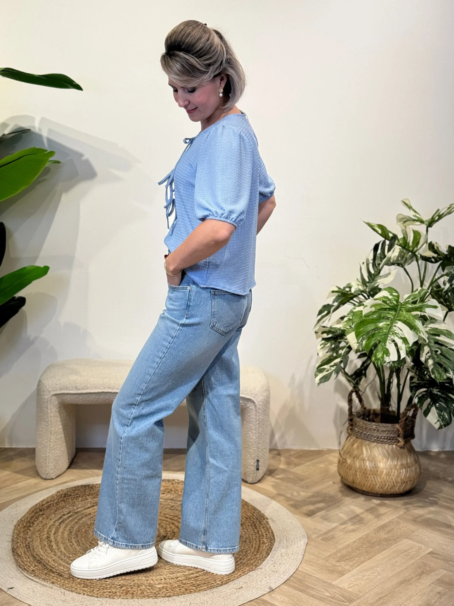 Top Ariane blauw