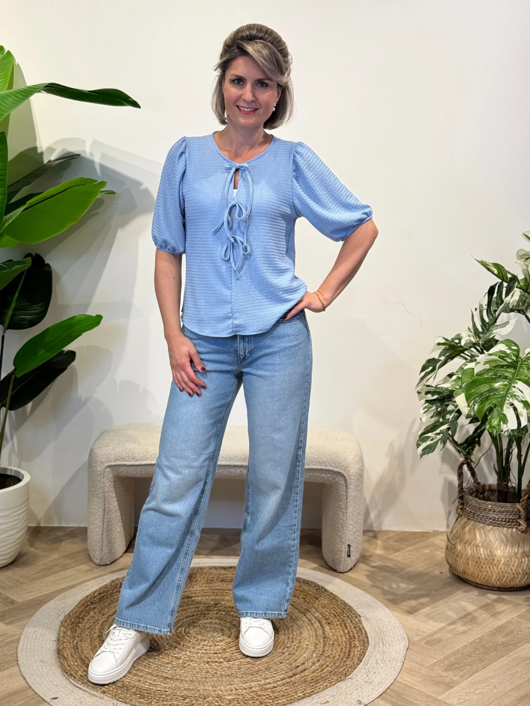 Top Ariane blauw