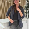 Travelstof blazer Mara anthracite