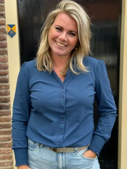 Travelstof blouse Eefke moonlit ocean