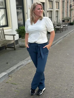 Travelstof broek Heidi flared moonlit ocean