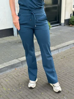 Travelstof broek Lotte shaded green