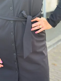 Travelstof jurk Demi anthracite