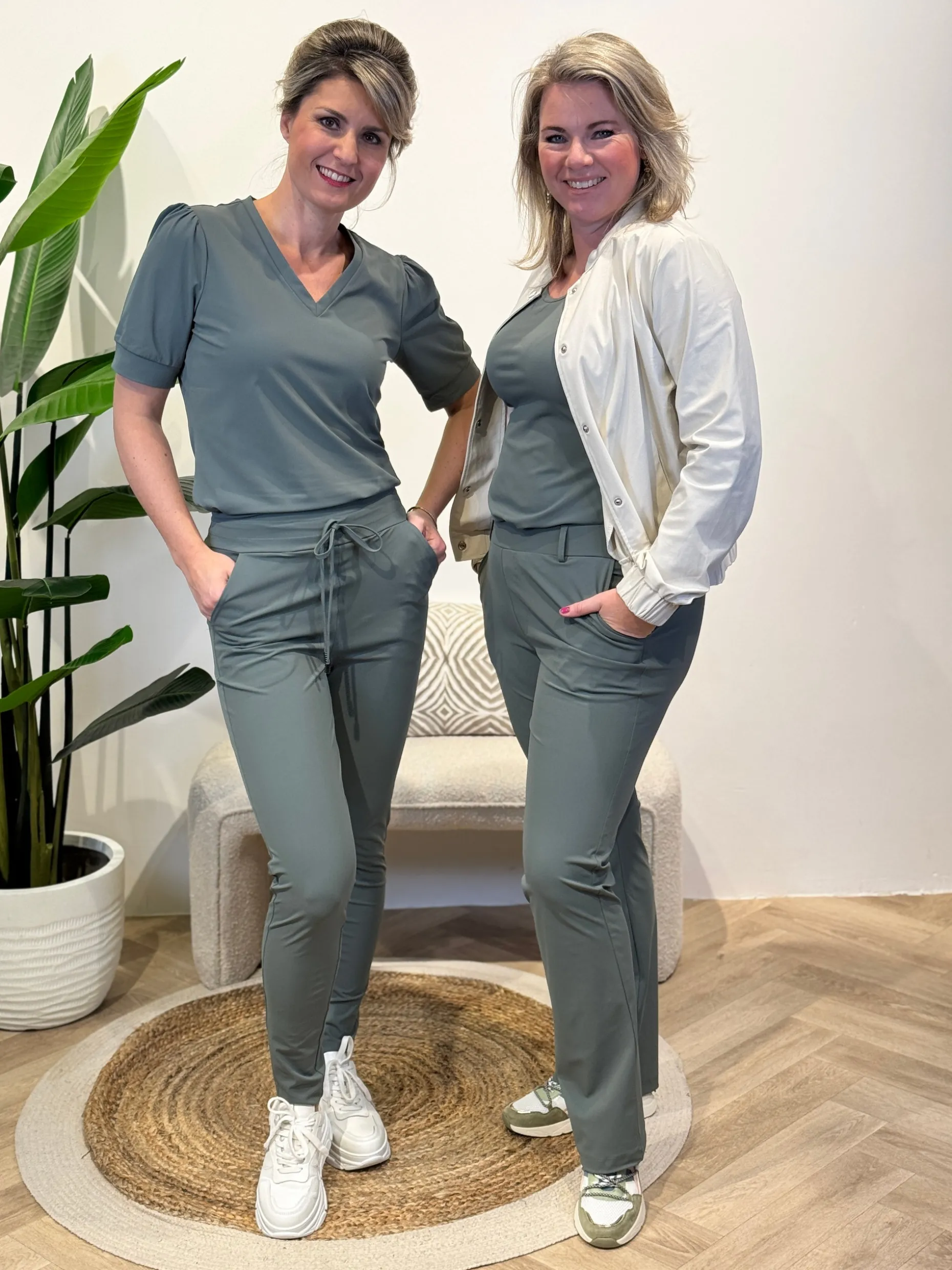 Travelstof shirt Diede balsam green
