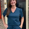Travelstof shirt Diede shaded green