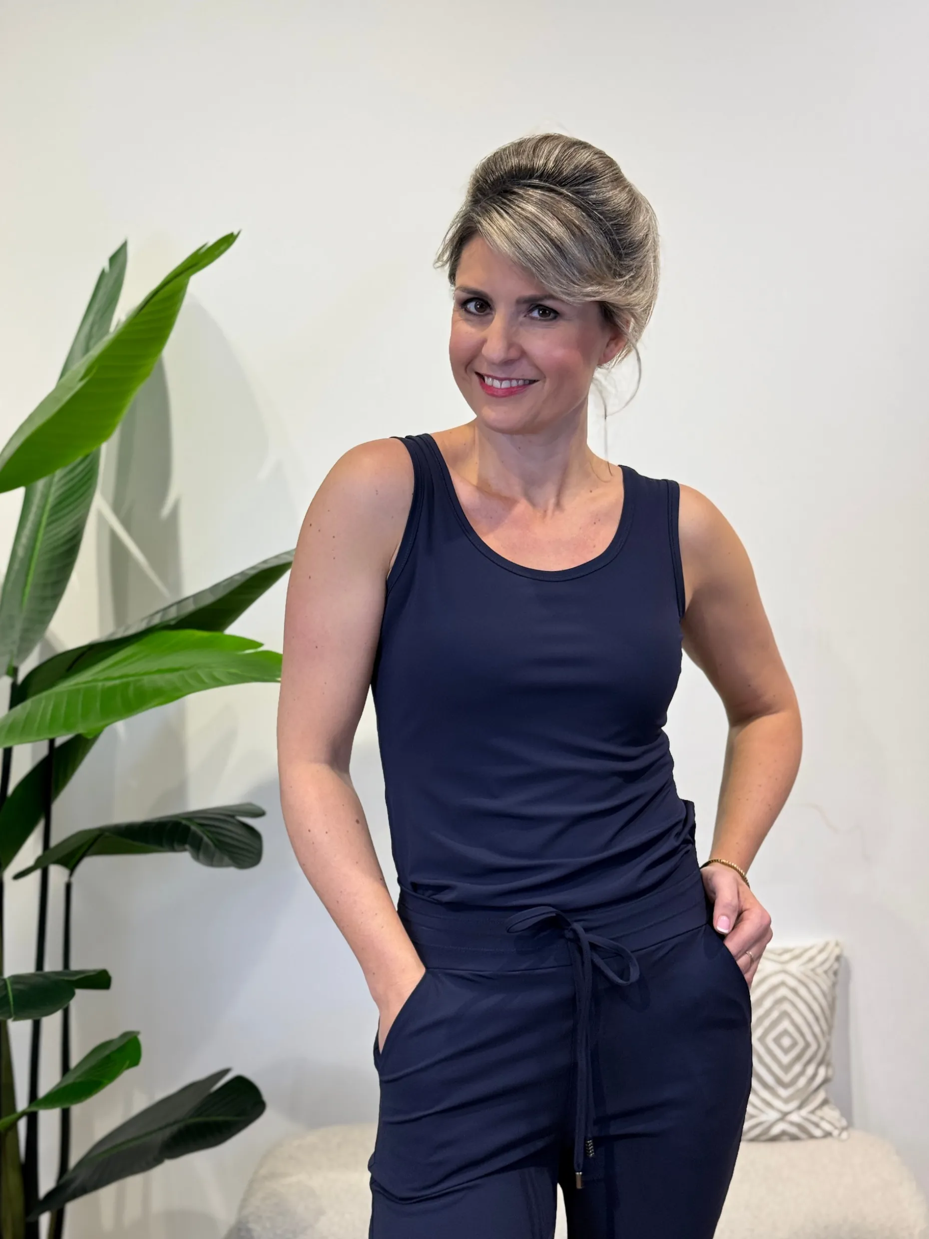 Travelstof Top Jinthe navy