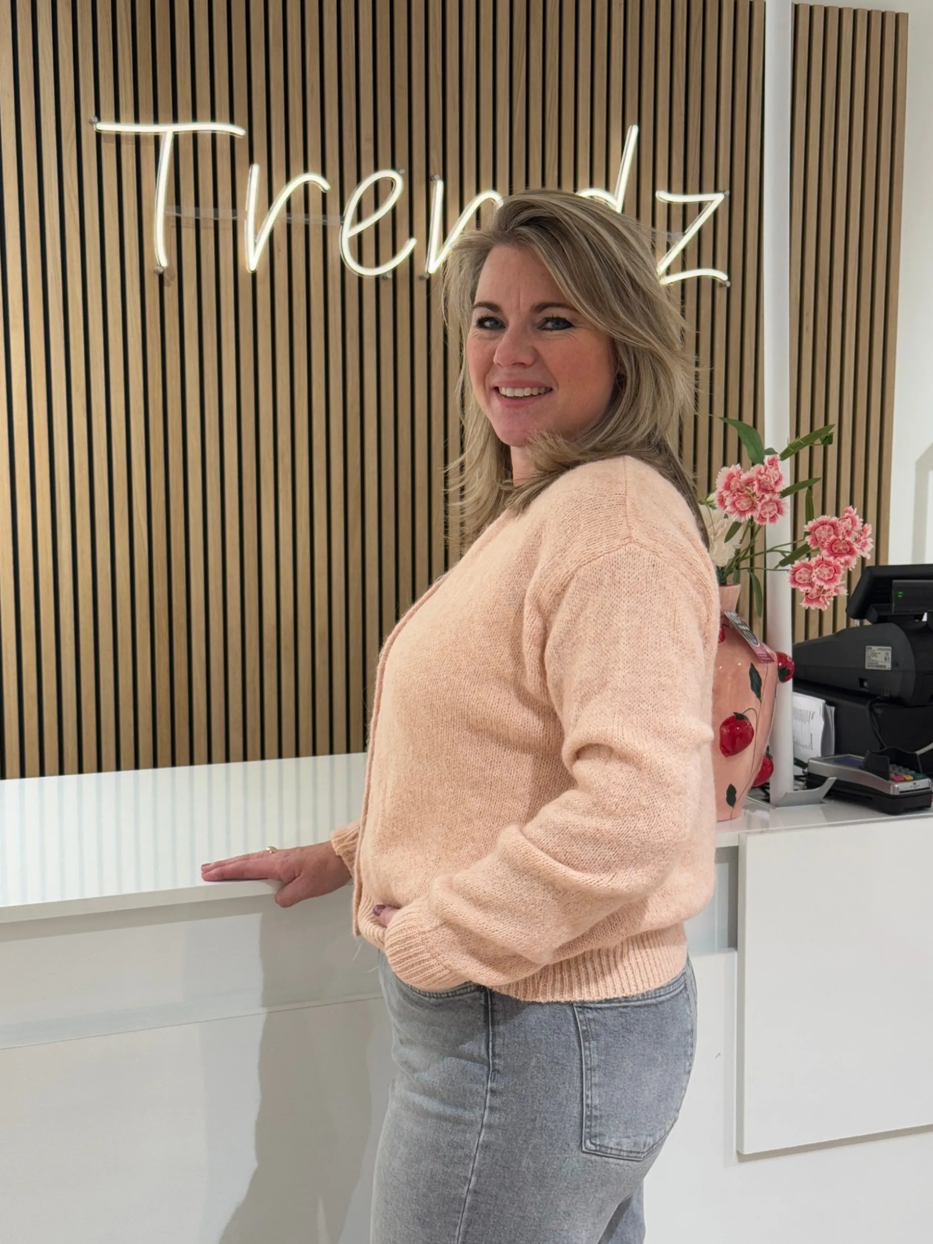 Vestje Saar licht roze