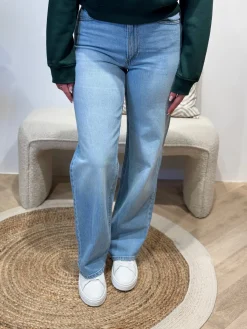 Wide jeans Juicy light blue denim lengte 34