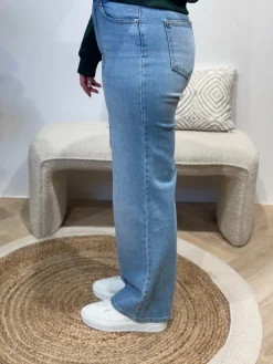 Wide jeans Juicy light blue denim lengte 34