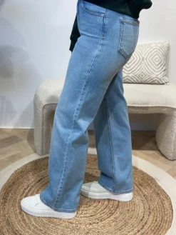 Wide jeans Juicy light blue denim lengte 34