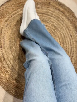 Wide jeans Juicy light blue denim lengte 34