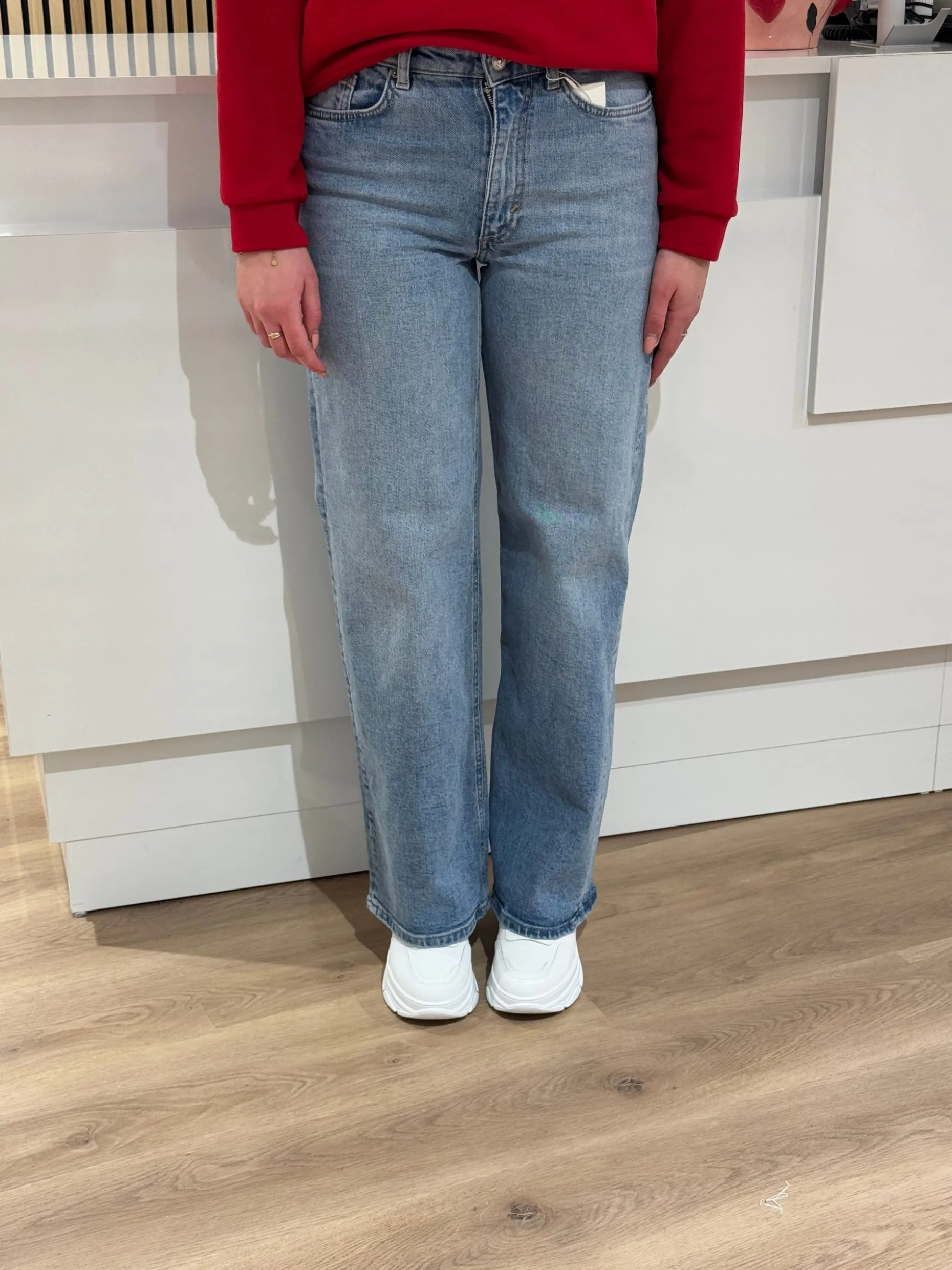 Wide jeans Juicy medium blue lengte 32 – Only