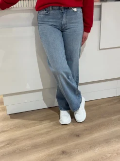 Wide jeans Juicy medium blue lengte 32 – Only