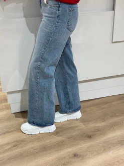 Wide jeans Juicy medium blue lengte 32 – Only