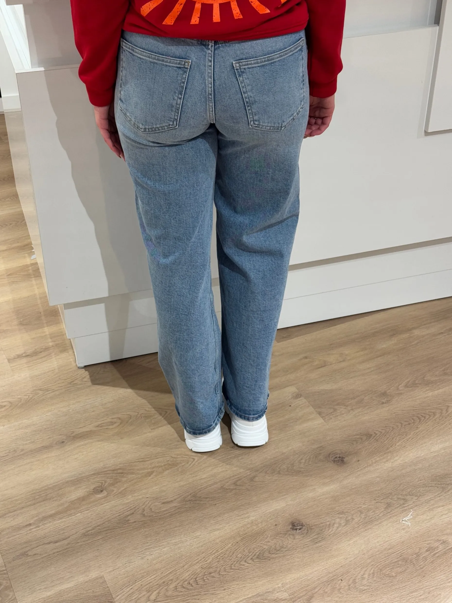 Wide jeans Juicy medium blue lengte 32 – Only