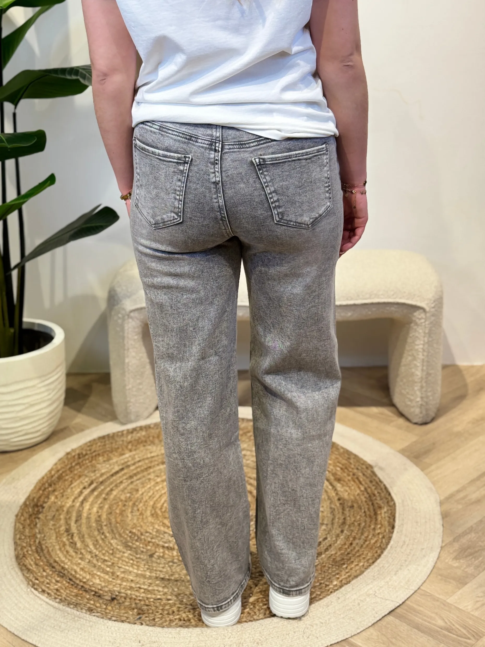 Wide leg jeans Sylvie Grey