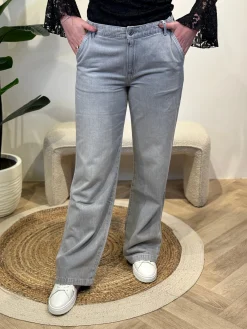 Wide leg Maxine light grey C.O.J lengte 34