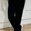 wide pantalon Eva zwart lengte 34