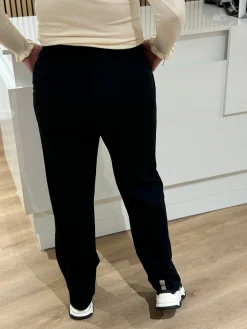 wide pantalon Eva zwart lengte 34